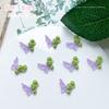Nueva joyería de manicura Yiwu, deseo puro, tulipán salvaje, mariposa, joyería de manicura, decoraciones de manicura luminosas, venta al por mayor