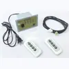 Plataforma giratoria de control de velocidad con control remoto eléctrico mesa de comedor de hotel base eléctrica de vidrio templado cabina de filmación de video en vivo