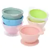 Amazon Tazón para Comida de Bebé con Ventosa, Tazón de Silicona Líquida Anticaídas para Entrenamiento de Alimentación Infantil y Vajilla