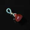 Colgante de Ágata Natural Flor de Loto Amuletos Pequeños para Cadena de Teléfono Pulsera Collar Mini Accesorio Directo del Fabricante