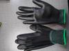 Luvas de Mão com Palma Revestida de PU Preto e Cinza de Nylon, Luvas com Palma Mergulhada em Borracha, Proteção do Trabalho Anti-Estática Sem Poeira Eletrônica Tela Sensível ao Toque Antiderrapante Resistente ao Desgaste