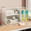 Estante de mesa pequena de várias camadas armário de armazenamento estante de livros de mesa para estudante estante de chão para escritório suporte para arquivos de escritório