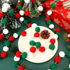 Decoraciones para fiestas navideñas, decoración del hogar, accesorios para fotos, decoraciones para habitaciones infantiles, guirnaldas de pompones y decoraciones colgantes para Nochebuena y Navidad