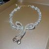 Collar con lazo de cristal de Super Fairy para mujer, elegante y a la moda, con un exquisito diseño de nicho, cadena para el cuello, nuevo estilo, cadena para clavícula.