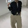 Ropa de mujer, estilo coreano Dongdaemun, alta calidad, rejuvenecedor, de lunares, casual, moda nicho, elegante cárdigan de punto