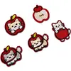 Nuevos Parches Bordados de Gato Lindo con Manzana Autoadhesivos para Accesorios de Ropa, Directo de Fábrica de Foshan, en Stock y Listos para Enviar