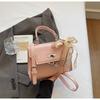 Bolso de Mano Kelly de Alta Gama Coreano Texturizado de Moda 2026 Primavera Nuevo Bolso de Hombro Moda de Nicho Bolso Cruzado Simple