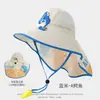 Sombrero de Pescador con Protección Solar para Niños, Sombrero de Sol de Verano de Ala Ancha para Playa, Secado Rápido, Transpirable, Sombrero de Sol con Chal para Exteriores, Dropshipping