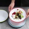 Pratos redondos de melamina para restaurantes, pratos de buffet, pratos para hot pot, pratos rasos, pratos de arroz e uso comercial em restaurantes