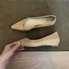 Nuevos Zapatos de Tacón de Cuña con Punta Fina Estilo Francés Simple para Mujer 2026 Primavera Verano Nuevo Estilo Suela Suave Slip-on Tacón Bajo Zapatos de Trabajo