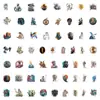 60 Adesivos de Grafite de Personagens Mitológicos Gregos Medievais de Alta Qualidade para Decorar Capas de Celular, Adesivos para Geladeira e Caderno