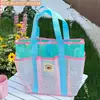 Bolsa de Gelatina Fofa de Desenho Animado Original Tengyi, Bolsa de Mão Versátil para Meninas, Bolsa de Praia para Viagem, Bolsa Transparente para Litoral, Atacado