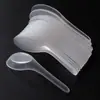 Cucharas de sopa desechables, cucharas grandes de plástico para comida rápida para llevar, cucharas desechables engrosadas, cucharas pequeñas al por mayor