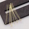 Joias DIY Estilo Antigo Acessórios Feitos à Mão Materiais Grampo de Cabelo de Cobre Garfo de Cabelo Acessório de Cabeça Brincos Pino em T de Cabeça Plana Vários Tamanhos A920