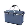 Cesta de Picnic Aislada Transfronteriza de Amazon para Exteriores, Aislada y Refrigerada, Cesta de Almacenamiento Portátil Plegable, Paquete de Hielo Plegable, Fabricante de Cesta de Hielo