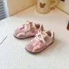 Zapatos deportivos casuales versátiles para niñas con cordones, suela suave, estampado floral, elegantes, estilo alemán, zapatillas de entrenamiento, Novedad Primavera 2026 para Mujer
