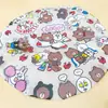 Gorro de ducha lindo gato Merlot gorro de ducha engrosado encaje banda de goma impermeable gorro de ducha para hornear gorro de aceite gorro para el polvo