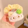 Faixa de Cabelo de Gatinho com Trevo da Sorte Desenho Animado Feminina Faixa de Cabelo para Rabo de Cavalo Grampo de Cabelo Fofo Elástico Acessórios de Cabelo
