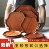 Platos Estilo Japonés, Charolas de Madera Simples para Servir, Platos de Madera Creativos, Charolas de Madera Redondas y Cuadradas, Yuhan