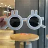 Gafas de Sol Polarizadas de Silicona con Orejas de Conejo para Niños Protección UV Gafas de Sol Lindas de Dibujos Animados de Conejo para Niños