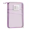 Bolsa Classificadora de Assuntos em L Abertura Grande Bolsa Transparente com Zíper Rede Bolsa de Mensageiro Bolsa para Livros Prova