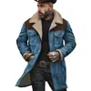 Chaquetas para Hombre 2025 Otoño e Invierno Europeas y Americanas en Stock Chaquetas Transfronterizas de Gamuza con Bloques de Color Amazon Abrigos con Cremallera y Múltiples Bolsillos