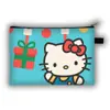 Nuevo Monedero Grande de Navidad de Hello Kitty para Niños, Bolso de Mano con Asa Larga de Gran Capacidad para Cosméticos, Lindo Bolso Cruzado