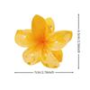 7cm Amazon Europeo y Americano Transfronterizo Popular Colorido Plumeria Horquilla Flor Agarrador Medio Agarrador Clip Tiburón en la Parte Posterior de la Cabeza