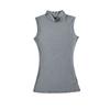 Camiseta Elegante Sem Mangas Gola Meia-alta Feminina Verão Justa Camisa Base Interna Roupa Externa Slim Fit Emagrecedora Sexy Camisa Interna