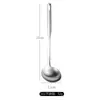 Acero Inoxidable 304 No Magnético Olla Caliente Cuchara Hotel Hogar Engrosada Colgante Cuchara para Sopa Cuchara para Gachas Set Concha de Sopa Colador