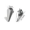 Accesorios para pendientes de acero inoxidable, accesorios de joyería hechos a mano para bricolaje, piezas para pendientes, textura impermeable, pendientes simples colgantes