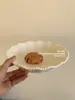 Plato Hondo de Cerámica de Perla de Alto Valor Estilo Ins Plato Francés para Uso Doméstico Plato Versátil para Comidas Ceremoniales