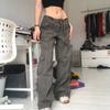 Macacão Retrô Estilo Americano High Street com Múltiplos Bolsos para Homens e Mulheres Calças Retas Soltas Cool Street Slimming Tendência