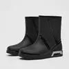 Botas de Chuva Moda Transfronteiriça Unissex Confortáveis para Exterior Botas de Chuva Versáteis Impermeáveis Acampamento Casal Antiderrapantes Sapatos de Cozinha Sapatos Aquáticos