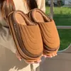 Pantuflas sencillas de algodón para mujer, modelo nuevo 2026, para uso en casa, con un diseño suave, afelpado, engrosado, antideslizante y de punta cerrada para abrigar, también aptas para hombres