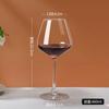 Copa de vino tinto de color burdeos con varilla roja, copa de cristal, ideal para el hogar, con lazo negro, de estilo europeo, de gran tamaño y ligera, decantador de lujo.