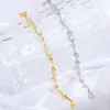 Pulsera de Cobre Chapado en Oro con Circonitas, Venta Caliente Transfronteriza Europea y Americana, Sensación de Lujo Ligero, Diseño de Rama Completa de Diamantes, Venta Directa del Fabricante