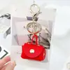 Bolsa de Moedas Criativa para Guardar Fones de Ouvido Carteira Pequena Chaveiro Pingente de Bolsa Couro Mini Bolsa Pequena de Armazenamento