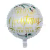 Productos promocionales árbol de Navidad Papá Noel hombre de jengibre muletas globo de aluminio navideño globo de Año Nuevo decoración