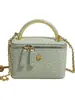 Bolso tipo bandolera de tweed, caja cuadrada pequeña, para mujer, transfronterizo, nuevo, de alta gama, con estampado de avestruz, lujo accesible, con cadena, para hombro y cruzado