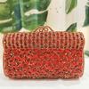 Bolso Diamante Jiaxili Estilo Europeo y Americano Bolso de Noche Bolso de Cadena Diamante Gema Bolso de Pedrería Hueca Bolso de Mano