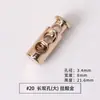 Hebilla de Resorte Metálica Hebilla de Cuerda de Doble Agujero Hebilla de Ajuste Hebilla Redonda de Aleación Accesorios Hebilla Elástica de un Agujero Hebilla de Nariz de Cerdo Mina Terrestre