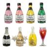 Empaque de Tarjeta de Papel Español Feliz Cumpleaños Botella de Vino Globo de Película de Aluminio Botella de Vino Espumoso Copa de Vino Día de Año Nuevo Decoración de Reunión Anual