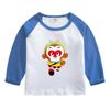 Camiseta de manga larga para niño, primavera y otoño 2023, nueva camiseta de fondo de moda para niños, ropa de moda para niños