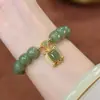 Pulsera con Hebilla Ping An para Mujer Hebilla Doble Felicidad Pulsera Estilo Chino Nuevo Pulsera Retro Simple Elegante Elegante Estilo Lujo Ligero Venta al por Mayor