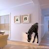 Adesivos de Parede Acrílicos 3D Estilo Escandinavo Sala de Estar Decorativos Criativos 3D Personalizados