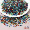 10 gramas de cerca de 130 contas de vidro fosco transparente colorido de 4 mm material para acessórios de joalheria de cabelo para colar artesanal DIY