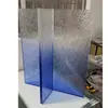 Pata de Mesa Transparente de Acrílico con Gradiente Negro Soporte Curvo Mesa de Café Isla Soporte Pata de Mesa Pie de Mesa