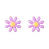 Kenjie colorido verão flor colar de cobre feminino de dupla face esmalte gota óleo pequeno crisântemo original design terno