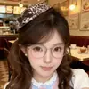 Otoño Invierno Caqui Lazo Cuadros Top Pequeño Pinza para el Cabello Femenina Atmósfera Accesorios para el Cabello Pinza Pinza Accesorio para Fotos